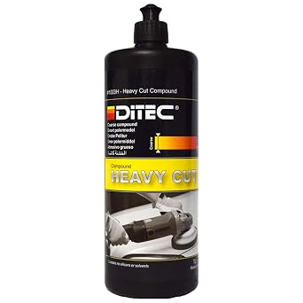 DITEC Marine/RV Heavy Cut Compound, Gelcoat and Paint Cutting Compound for Glossy Surfaces and Heavy Scratch Removal