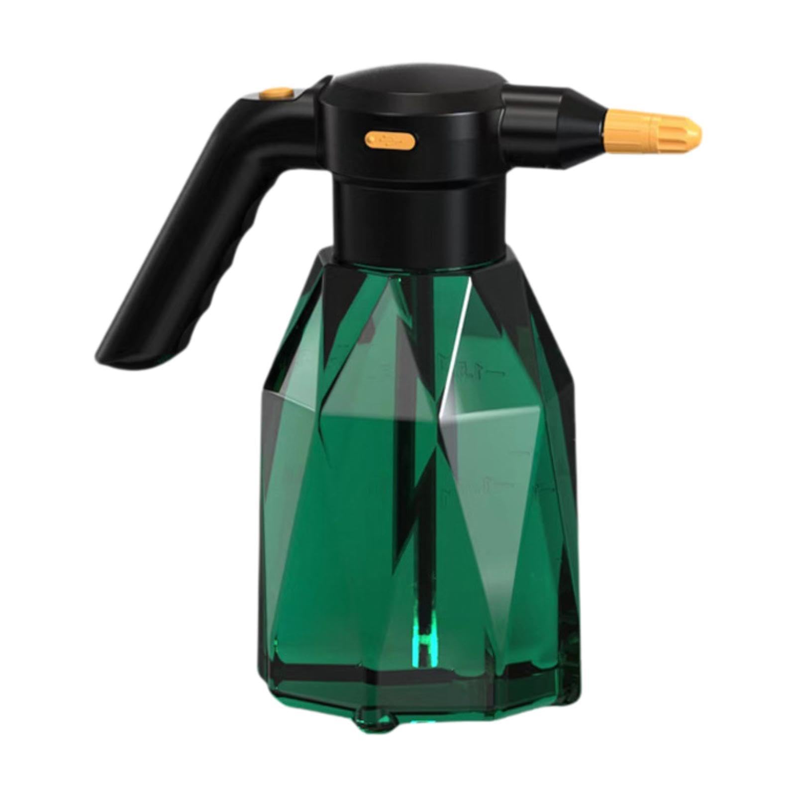 Pulvérisateur Électrique Mousse 2 litres Bouteille Vaporisation Plantes Arrosoir Automatique Pompe USB Approprié pour Nettoyage Maison, Vert