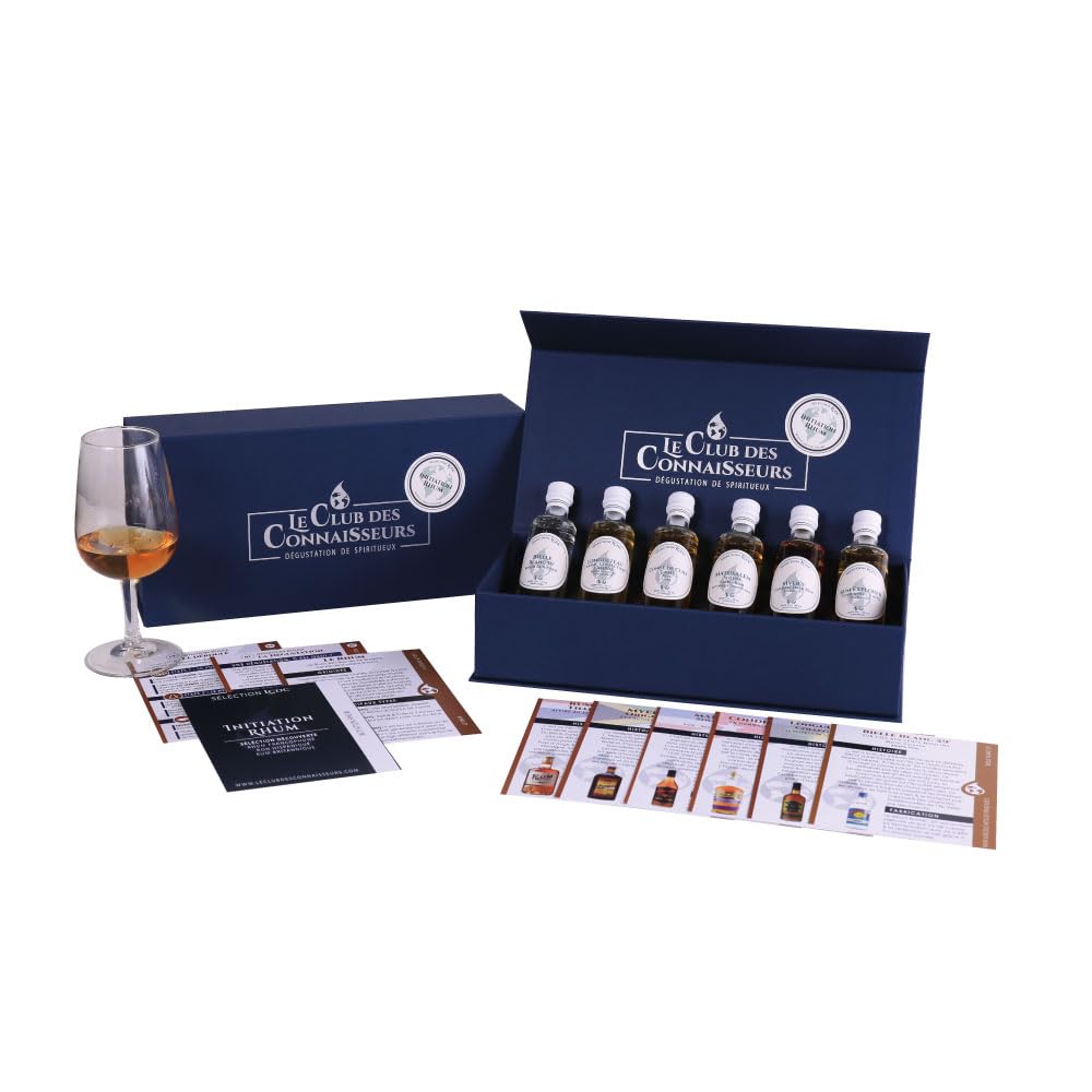Coffret Dégustation Initiation Rhum 6 x 40ml - En Solo Ou En Duo - Coffret Cadeau Homme