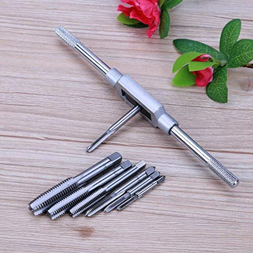 8pcs M3-M12 Tap Wrench Drill Set Hand Tapping Tools Metric Screw Thread Tap Twist Drill Bit Wrench Set 6 8pcs M3-M12 Tap Wrench Drill Set Hand Tapping Tools Metric Screw Thread Tap Twist Drill Bit Wrench Set - Image 6