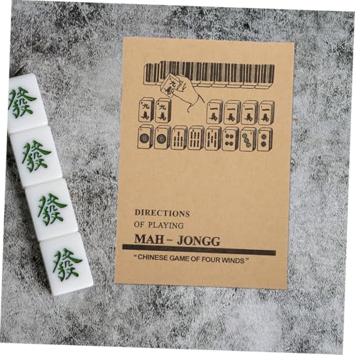 Libro guía de aprendizaje Mahjong 3 piezas VOSAREA miniatura 5