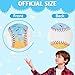 AKAIXI Baseballs PVC 9in Practice Baseball for Training Hitting Unique Lifestyle Decor Ideal Personalized Inspired Gifts for Players Coaches Moms (Blue Drip, Baseball Set (2 Piece))