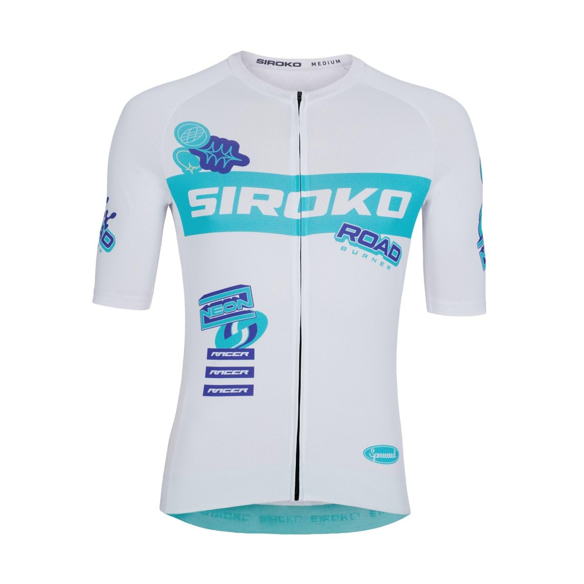 SIROKO Maillot Ciclismo Mesh Manga Corta M8 NRC White Blanco