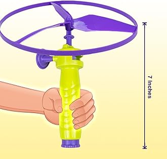 Ratna's Air Spinner Flies Upto 40 Feet High Spinnig Flying Toy for Outdoor Play for Kids