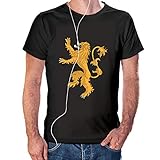 Camiseta de Casa Lannister – Juego de Tronos Color Negro (L)