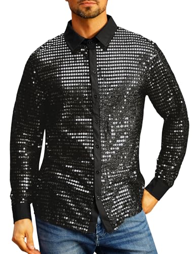 Tenue disco des années 70 scintillante pour briller en clubwear masculin