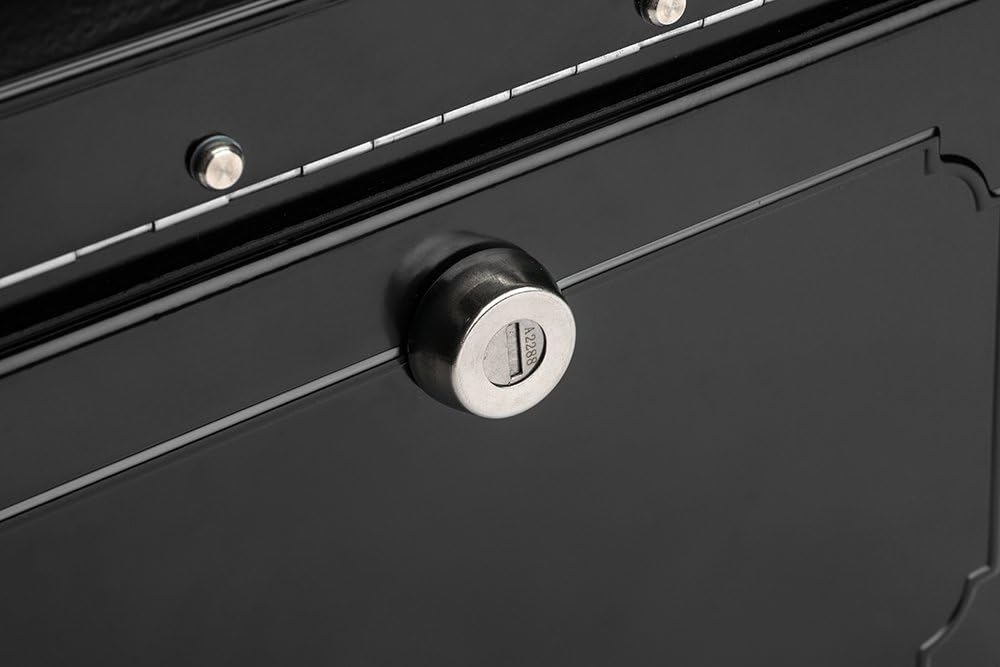 Architectural Mailboxes 6200B-10 Oasis Classic Locking Post Mount Parcel Mailbox with High Security Reinforced Lock,Black and Mail Boss 7121, Black In-Ground Mounting Post, 43 x 4 x 4 inches, for Use with Mailbox