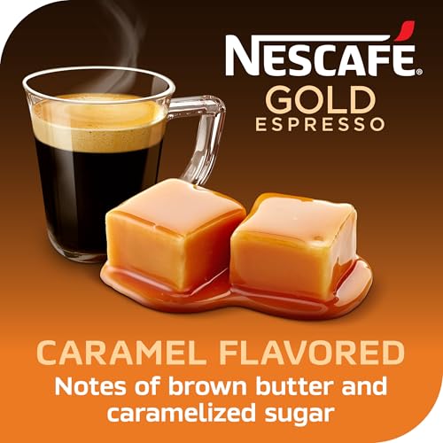 Image of Nescafe Gold Espresso Caramel Flavored Instant Coffee, 3.5 Oz 3.35 oz