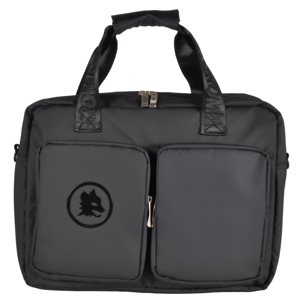 AS Roma Men's 163454 Travel Bag for PC, Black, Unica