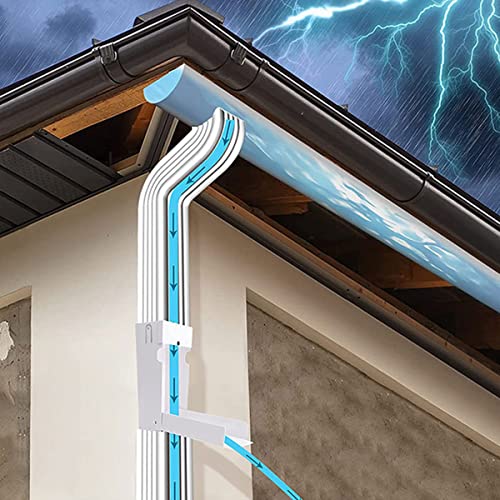 SHASUXTING Rainwater Collection Diverter Metal Downspout Diverter Sturdy Raindrop Collector Premium Rain Barrel Diverter Easy Install for 2x3inch Standard Downspout(Graphic Payment)