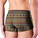 DIQADILA Men's Vintage Ethnic Pattern Boxer Briefs - Retro Print Underwear For Him - Stylish Ethnic Design - Comfortable Fashion Undergarment - Casual Wear Essentials - Cool Patterned Boxers For Men