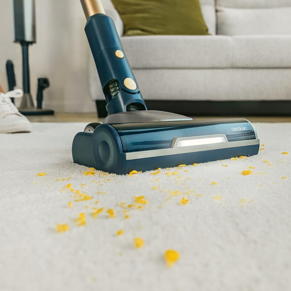 Cecotec Aspirapolvere Senza Fili Potente Conga Rockstar 11500 Odyssey Station Connected IA. Max 300AW, 800W, IA, App, fino a 110 min autonomia, Base auto-svuotante, Tubo Flessibile, Kit Accessori
