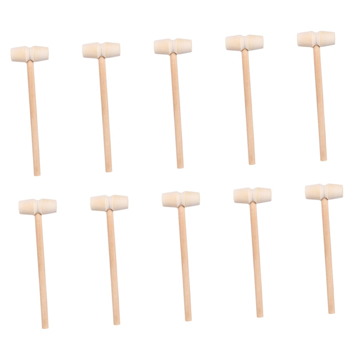STOBAZA 25pcs Mini Beat Hammers Wooden Crab Mallets Planet Cake Mallets Sturdy Boys and Girls Toy Parent-child Activity