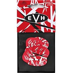 Dunlop EVH102P088 – Médiator EVH Frankenstein 0,88mm, sachet de 6 - Les Beatles, Paul McCartney, John Lennon, RIngo Starr, George Harrison