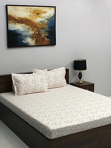 Raymond Home Jazzy Cotton Rich 120 TC Double Bedsheet with 2 Pillow Covers (B0CDC54XP6) Amazon Price History, Amazon Price Tracker