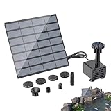 Solar Water Fountain,with 8 Nozzles Outdoor Water Pump,1.5w Solar Bird Bath Fountain Pump - for Garden Pond Patio Backyard Lawn Pathway Pool