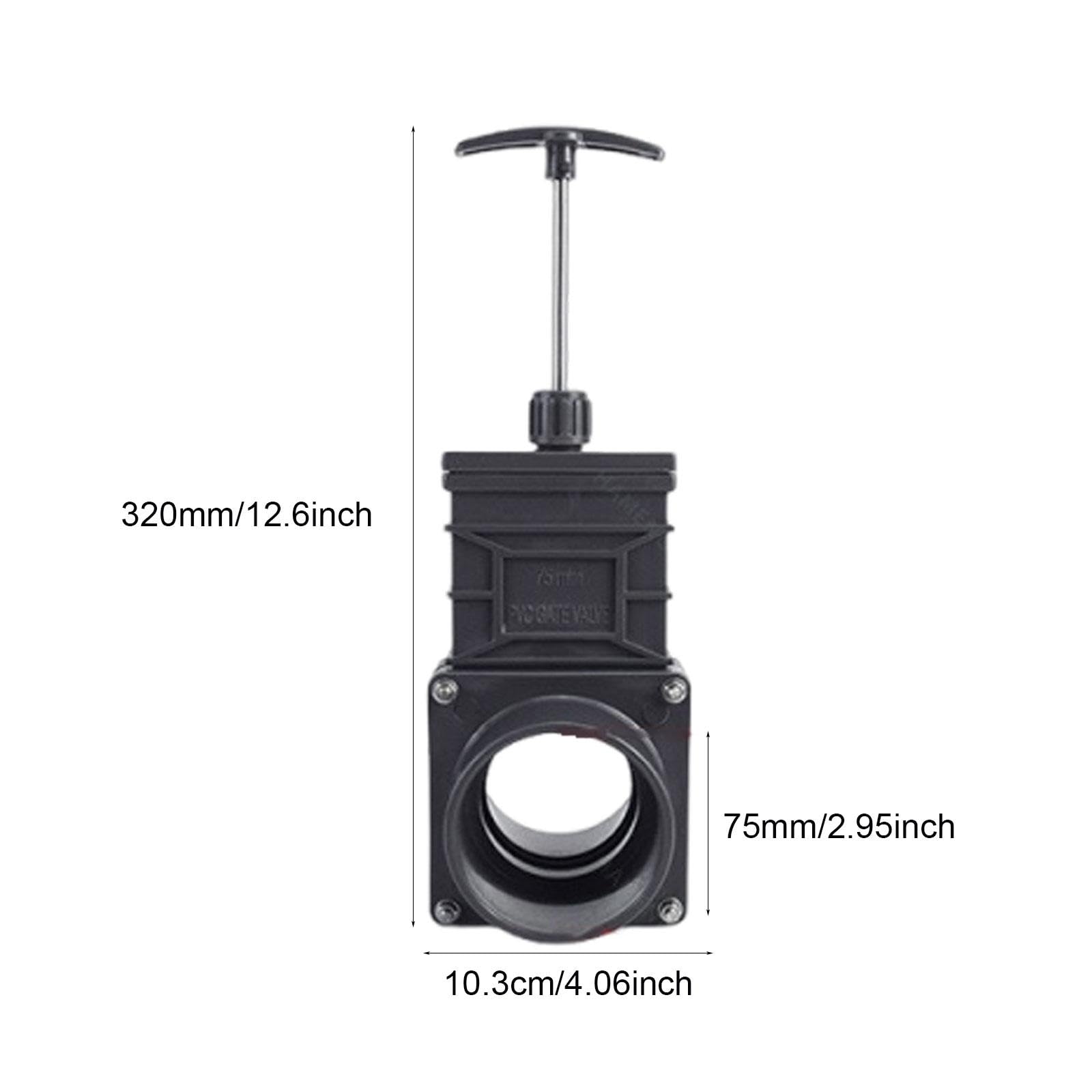 Válvula Deslizante de UPVC, Válvula de Cierre de Tuberías, Válvula de Drenaje Industrial, Accesorios de Montaje, Material para Aplicaciones T, Dn65