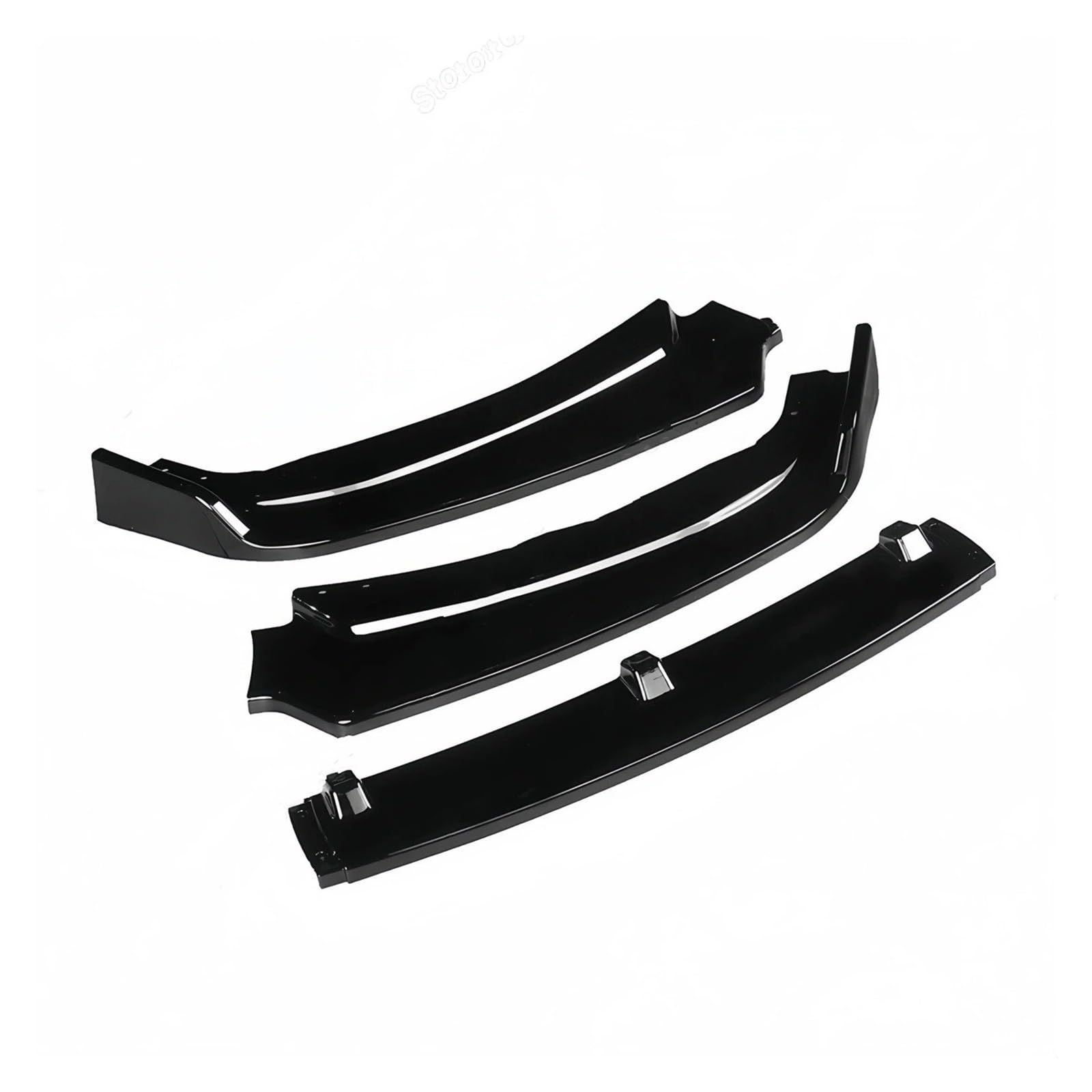 Labbro Anteriore Spoiler Per BMW F30 F31 Serie 3 Standard 335i 335d 325d 320d 2015-2018 Paraurti Anteriore Auto, Splitter, Bodykit, Tuning, 3 Pezzi, Nero Lucido. Auto Labbro Spoiler