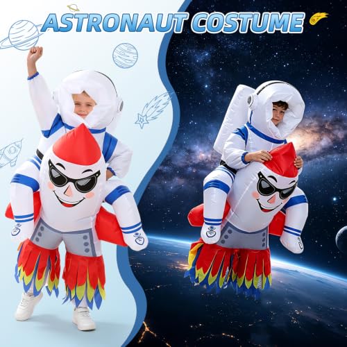 Inflatable Astronaut Costume for Kids,Boys Space Suit Halloween Costume - image 4