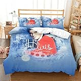 Composants inclus : 1 housse de couette +2 taies d'oreiller