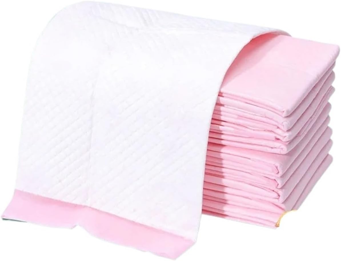 Genérico 10/100PCS Dog Pee Pads Triple Thickness All-Purpose Absorbent Leak-Proof Quick Dry Odor Control for Cat Rabbit(L,10 Pieces)