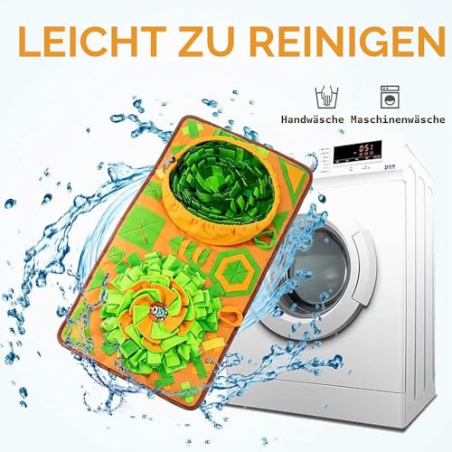 AWOOF Schnüffelteppich für Hunde Schnüffelmatte, interaktive Hundefuttermatte, langlebige Futterspiele, fördert natürliche Futtersuche, Stressabbau, für kleine, mittelgroße und große Hunde