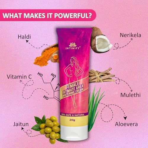 Image of INTIMIFY Intimate Area Lightening Cream, Private Part Brightening Cream For Women 20g (Pack of 1)