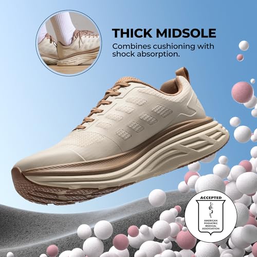 NORTIV 8 Women's Walking Shoes Cushion Running Shoes Active Float Non-Slip Comfortable Breathable Workout Gym Sports Athletic Fashion Trainers Sneakers - Image 4