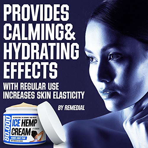 Hemp Pain Relief Cream 80 000 MG – Relieves Arthritis, Back and Muscle Pain – Foot, Knee, Joint, Fingers and Neck Inflammation Therapy – Hemp Oil Extract Remedy with MSM and Arnica – 2 fl. Oz
