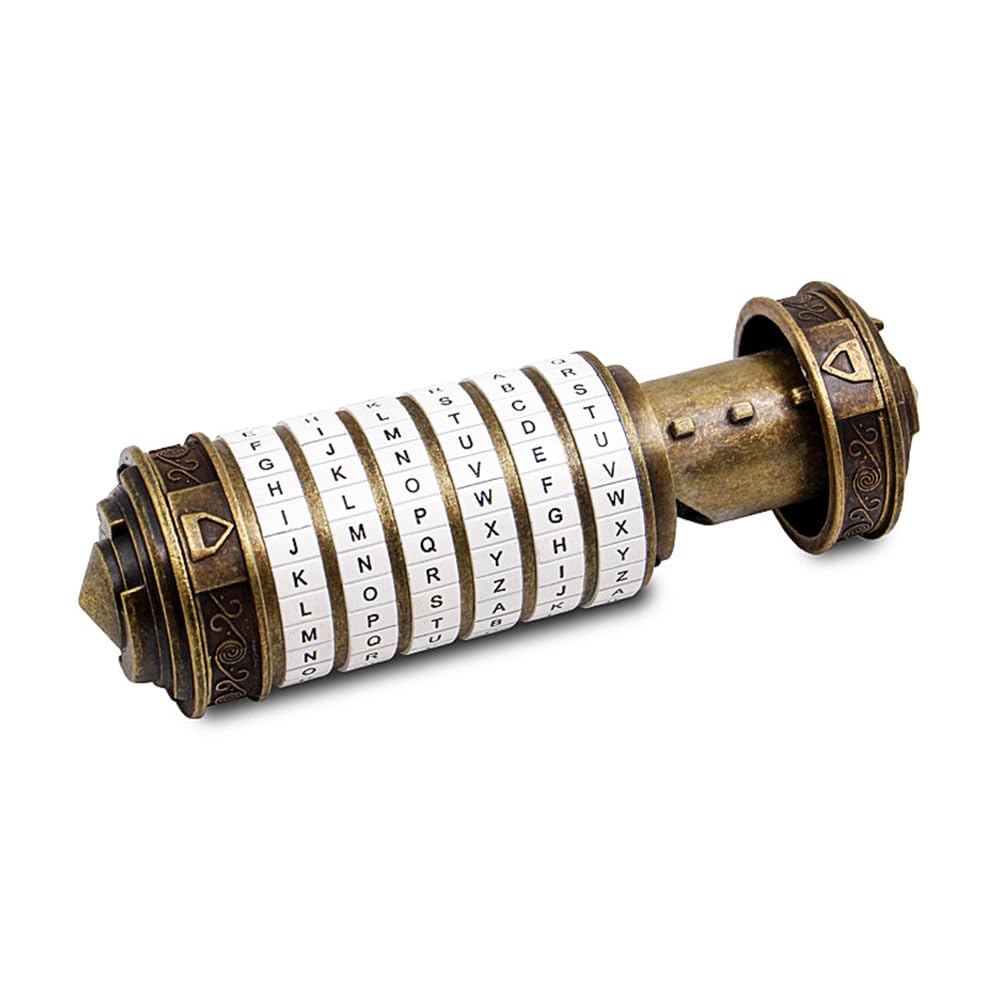 Sarini Da Vinci Code Mini Cryptex pour Noël, la Saint-Valentin, Cadeaux d'anniversaire Les Plus intéressants pour Petit ami et Petite Amie, Casse-tête, Puzzles de Verrouillage