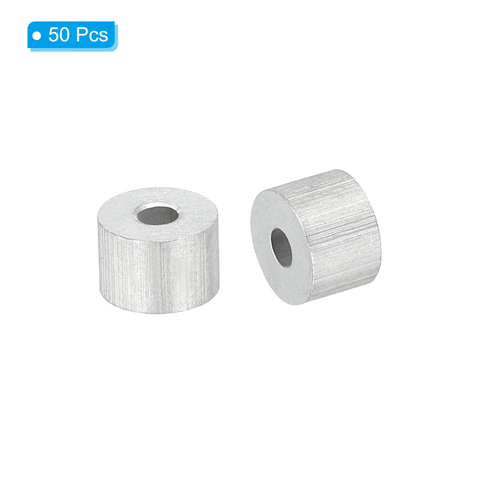50 Manchons Aluminium Pour Câble 5mm - Raccords à Clipser NEUFS Uxcell