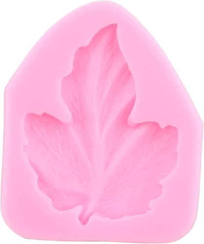 Miniatura 9 de Mujiang Molde de silicona con diseño de hojas de arce para decoración de pasteles, decoración de cupcakes, pasta de goma de mascar de chocolate y
