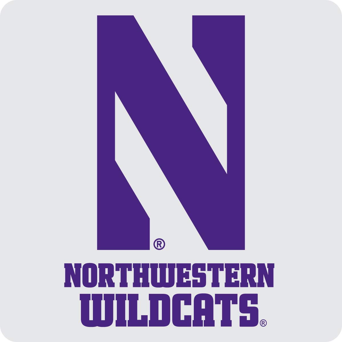 Northwestern University Wildcats Riverhawks Acrylic Coaster 4-Pack Officially Licensed Collegiate Product