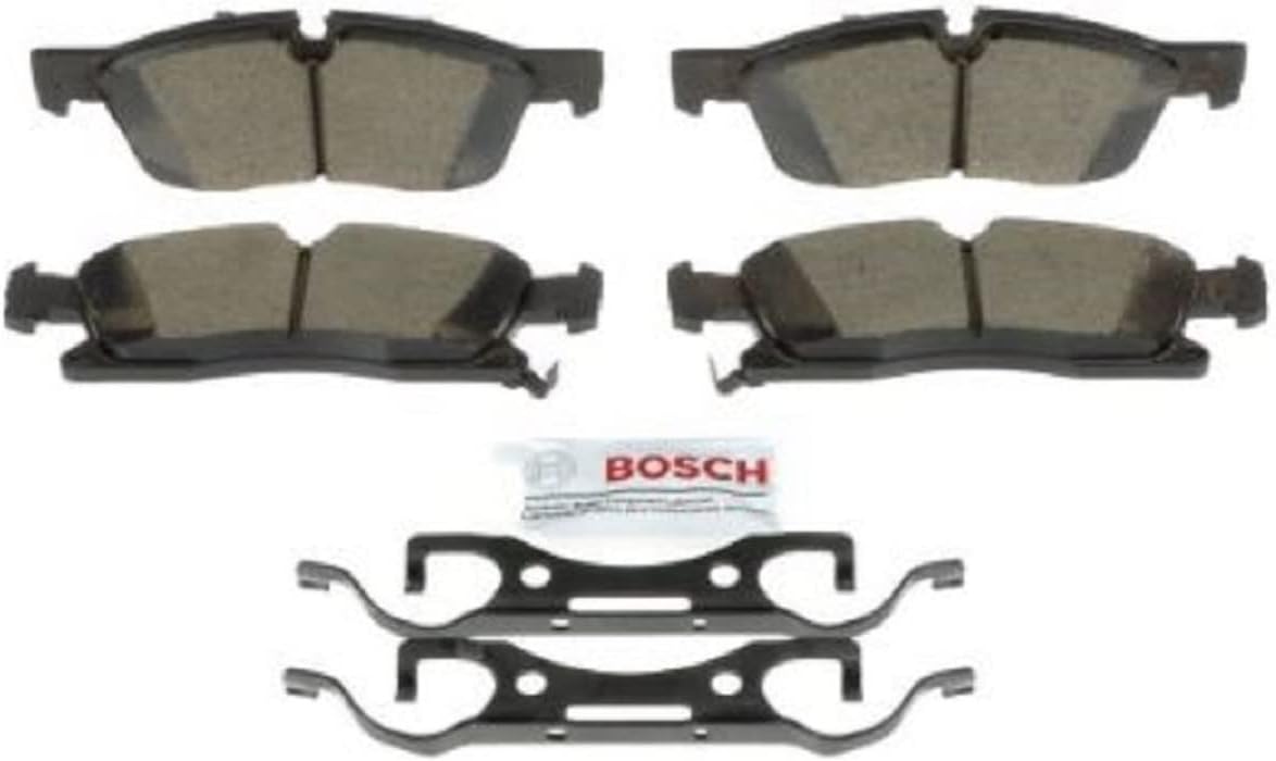 BOSCH BC1904 QuietCast Premium Ceramic Disc Brake Pad Set - Compatible with Select Dodge Durango; Jeep Grand Cherokee; FRONT