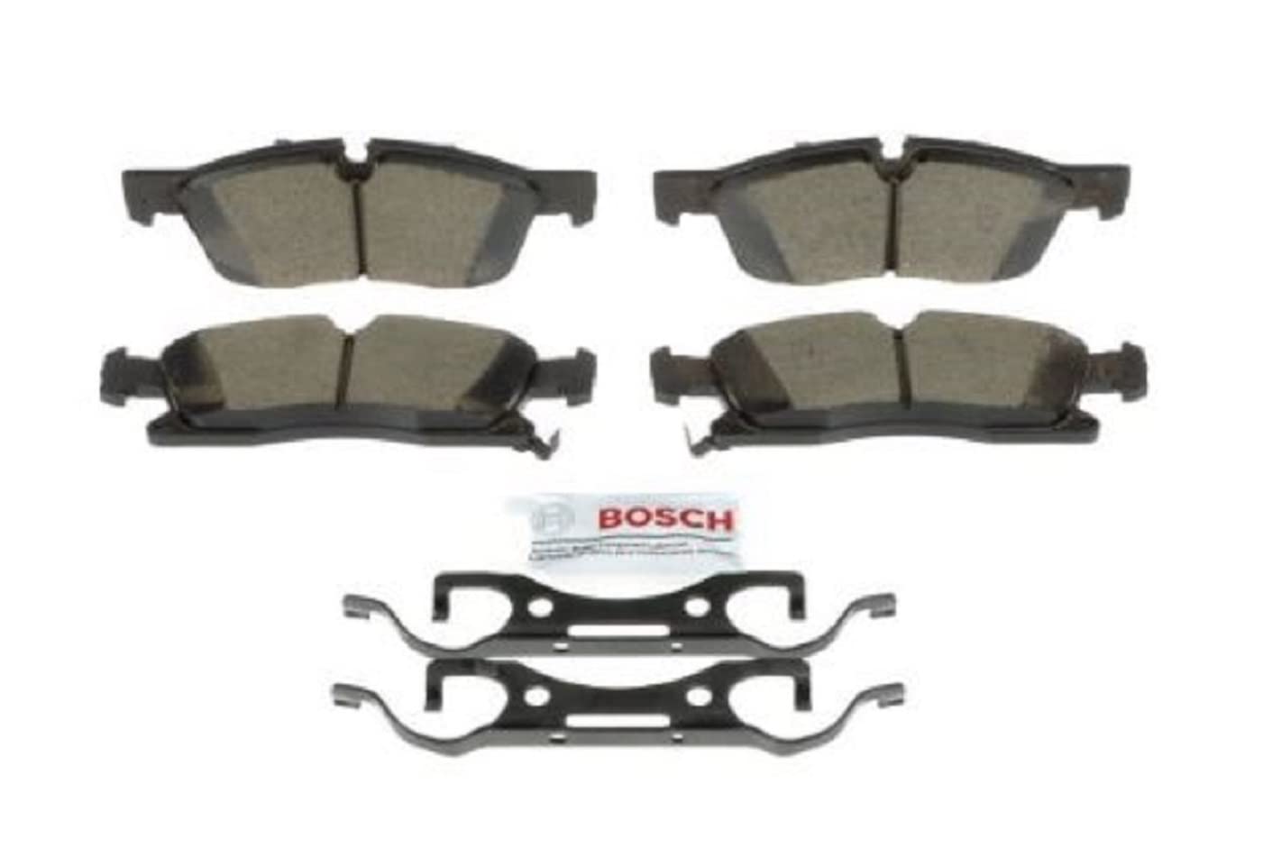 BOSCH BC1904 QuietCast Premium Ceramic Disc Brake Pad Set - Compatible with Select Dodge Durango; Jeep Grand Cherokee; FRONT