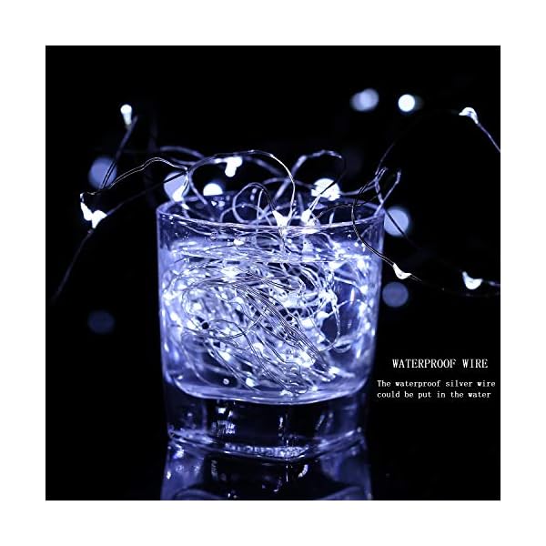 Tingmiao led starry string lights, fairy lights battery operated copper wire lights for diy christmas decoration costume wedding - image 3