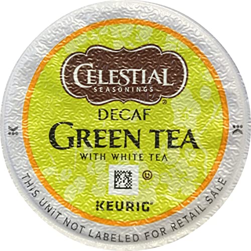 Celestial Seasonings Decaf Green Tea, K-Cup Portion Pack for Keurig K-Cup Brewers, 24-Count (Pack of 2) - Packaging May Vary