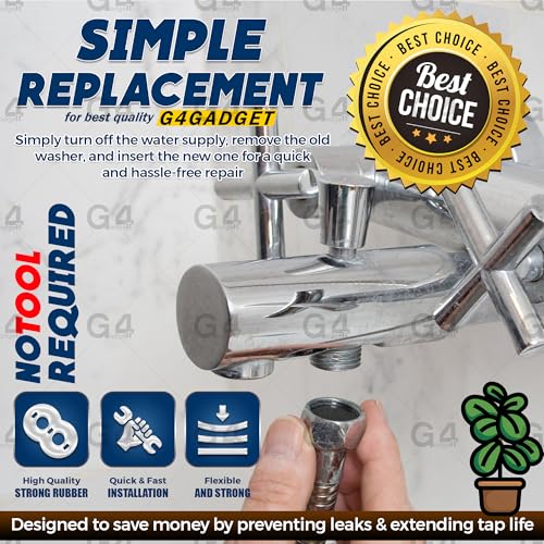 Sortiment von Gummi-Unterlegscheiben, flach, 13 Stück, 3/8 Zoll oder 1/2 Zoll oder 3/4 Zoll für Waschbecken oder Badewanne, Waschbecken, Duschdichtung, Tropfgrößen