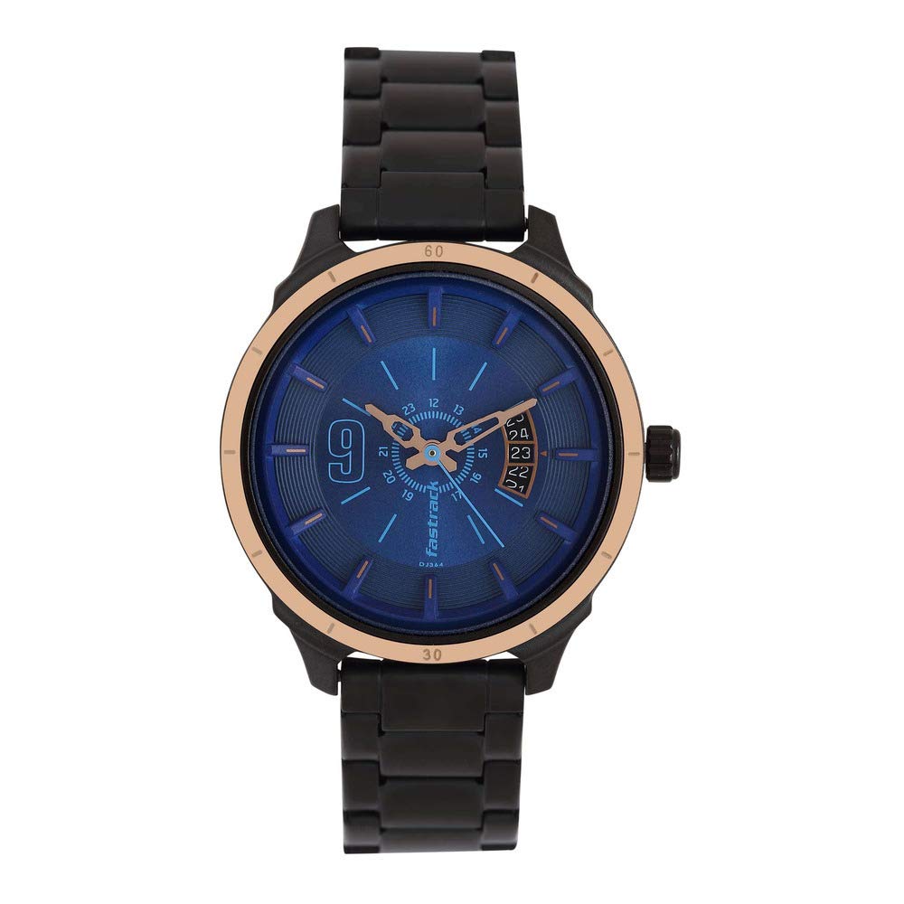 Fastrack All Nighters Quartz Analog Blue Dial Stainless Steel Strap Watch for Girls-NP6187KM02 (B081H124CZ) Amazon Price History, Amazon Price Tracker