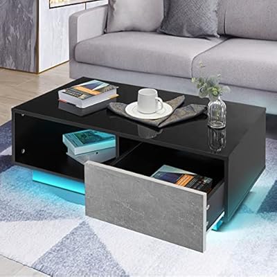 HOMMPA Small LED Coffee Tables for Living Room Grey Philippines Ubuy