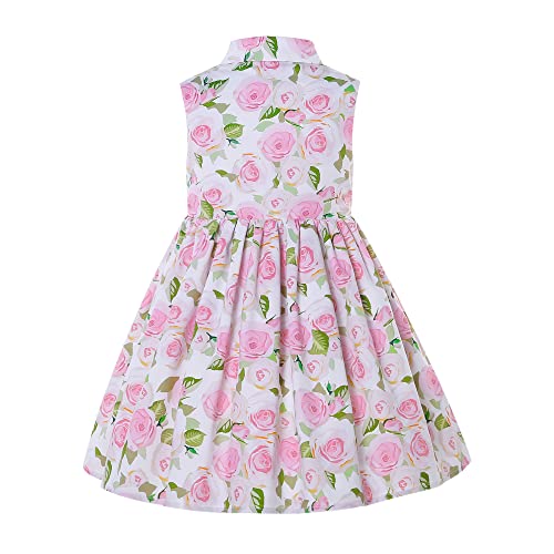 Pettigirl Girls Kids Vintage Summer Floral A Line Clothes Teens Sweet Pretty Garden Hawaiian Gown Dresses Outfits2