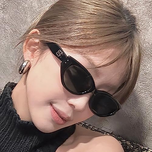 Small Oval Cat Eye Sunglasses Women B Letter Sun Glasses Men Black Shades UV400 Eyeglasses4