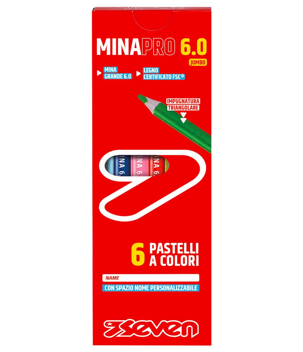 Pastelli Minapro 6.0 # - Scatola 6 Pz Seven Pastelli