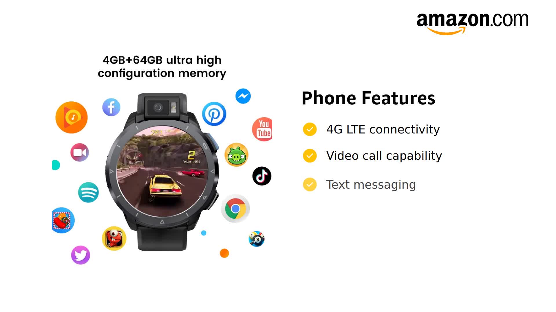 Amazon.com: KOSPET Optimus 2 Android Smartwatch,1.6 Amazon.com: KOSPET Optimus 2 Android Smartwatch,1.6