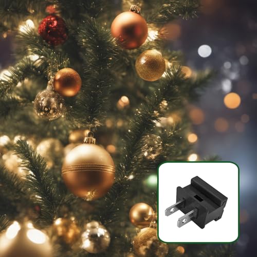Image of 25 Pack SPT-2 Vampire Male Plug Slip Plug Zip Plug Gilbert Plug Male Plug for Christmas Lights Sets (SPT-2 Black Male)