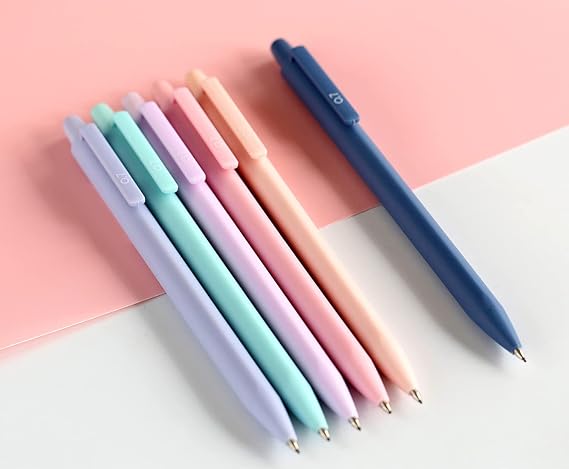 Solid Colors Mechanical Pencils 0.7mm Triangle Shape Automatic Pencil for Writing Office School Supplies Gift Pack of 6 pcs