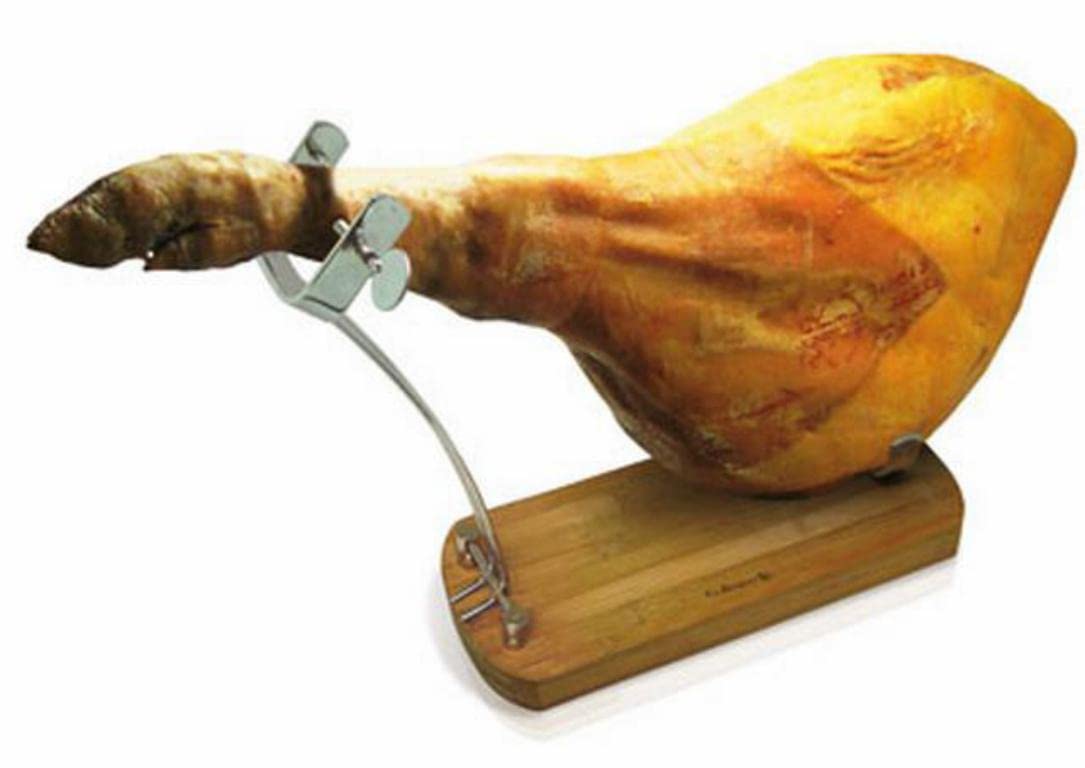 Support à jambon bambou BCSA FIJ002 noble et robuste en bois
