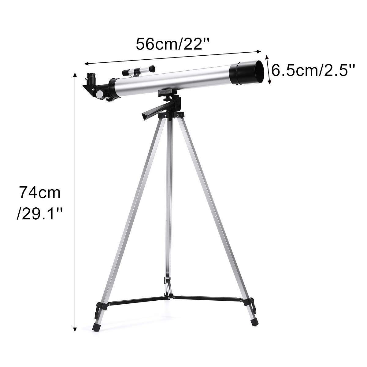 Telescopio para niños y Principiantes, Apertura Clara de 60 mm, Distancia Focal de 900 mm, telescopio Infantil para Explorar la Luna, cráteres, telescopio portátil para Principiantes Lunares