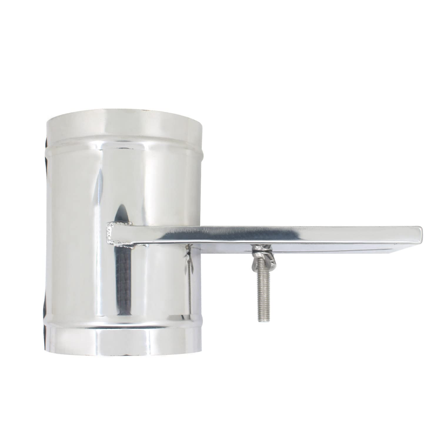 Valvula compuerta guillotina compuerta regulacion caudal aspiracion ventilacion aire acondicionado conducto extractor (Diámetro Externo 100mm)