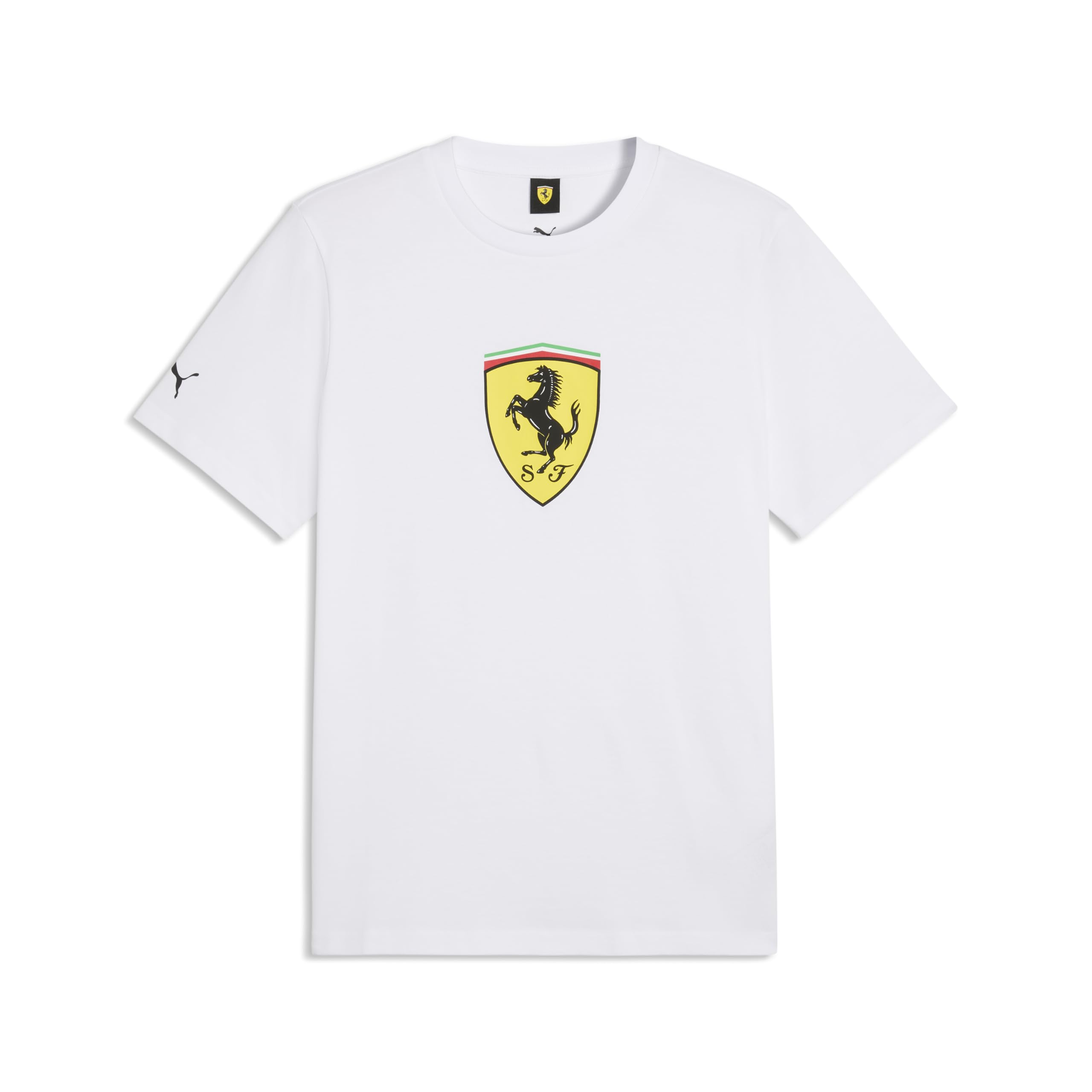 PUMA Scuderia Ferrari F1 Camiseta para Hombre con Gran Logo del Escudo Scudetto